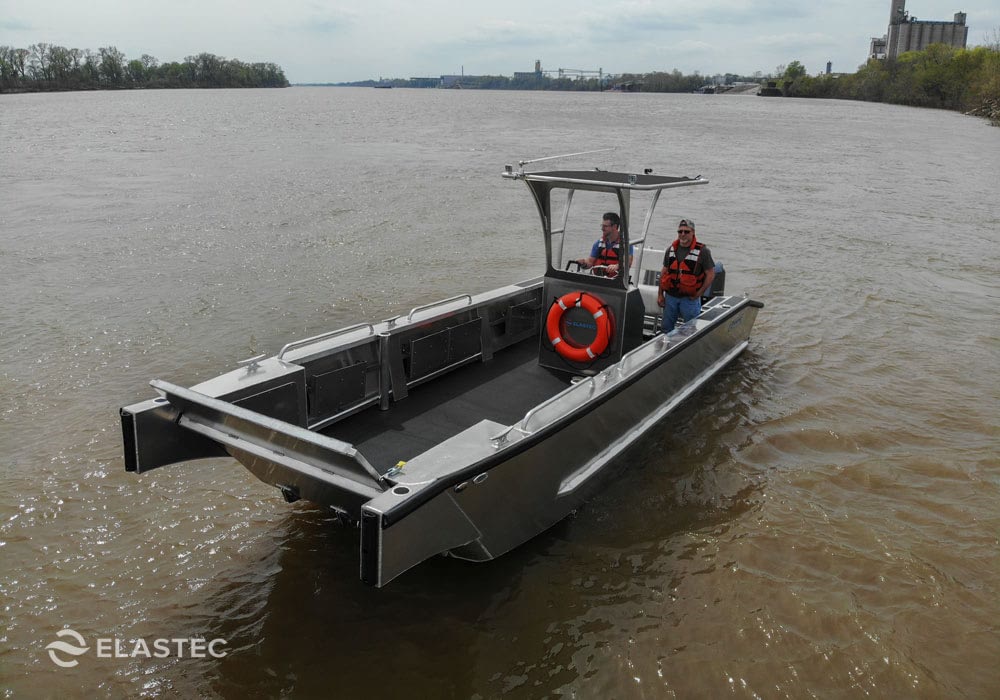 Elastec workboat with full cabin