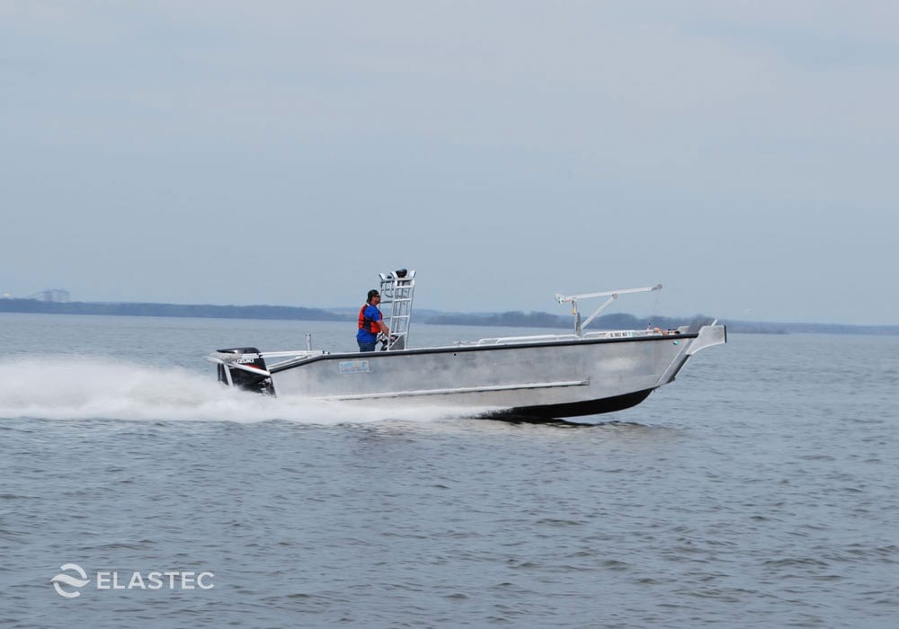 Elastec workboat with full cabin