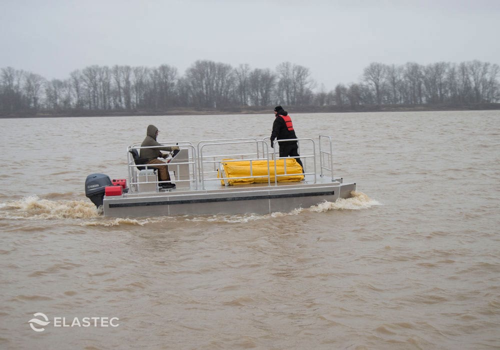 Elastec platform utility boat