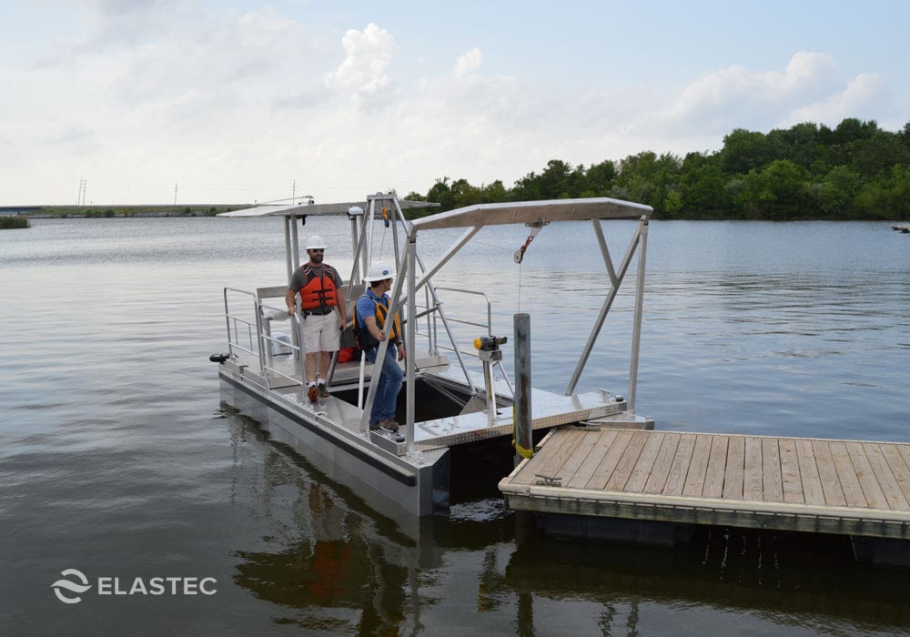 Elastec workboat with full cabin