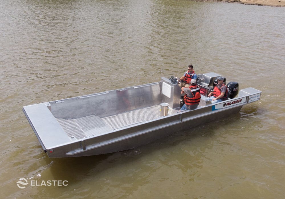 Elastec workboat with full cabin