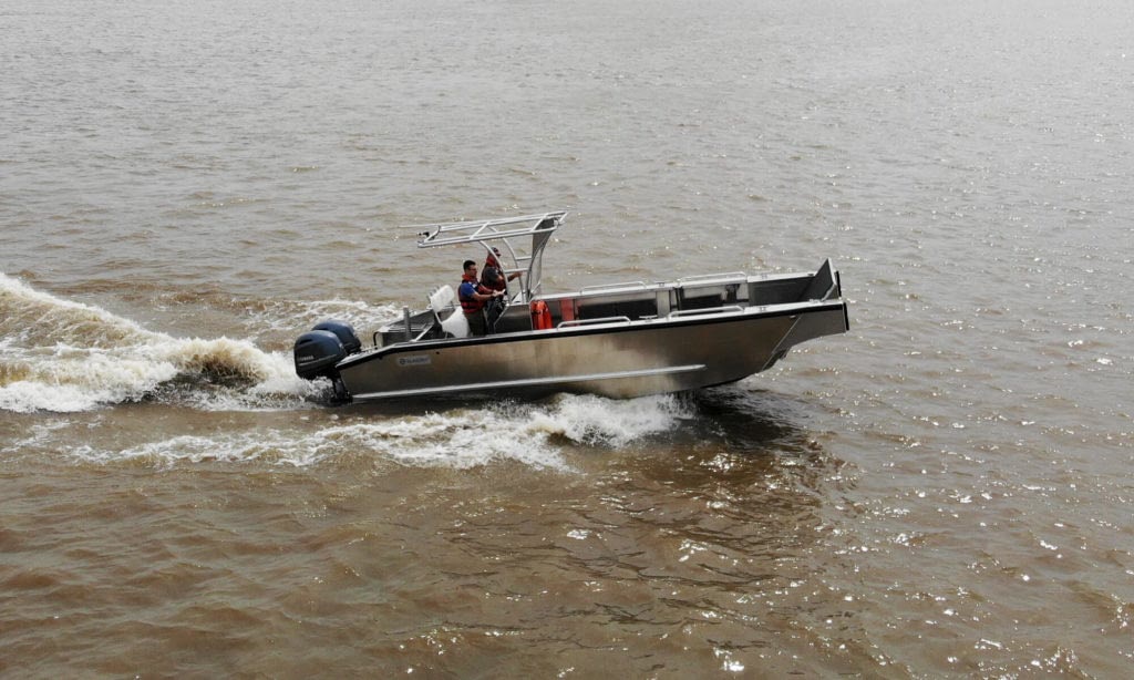 Aluminum landing craft banner