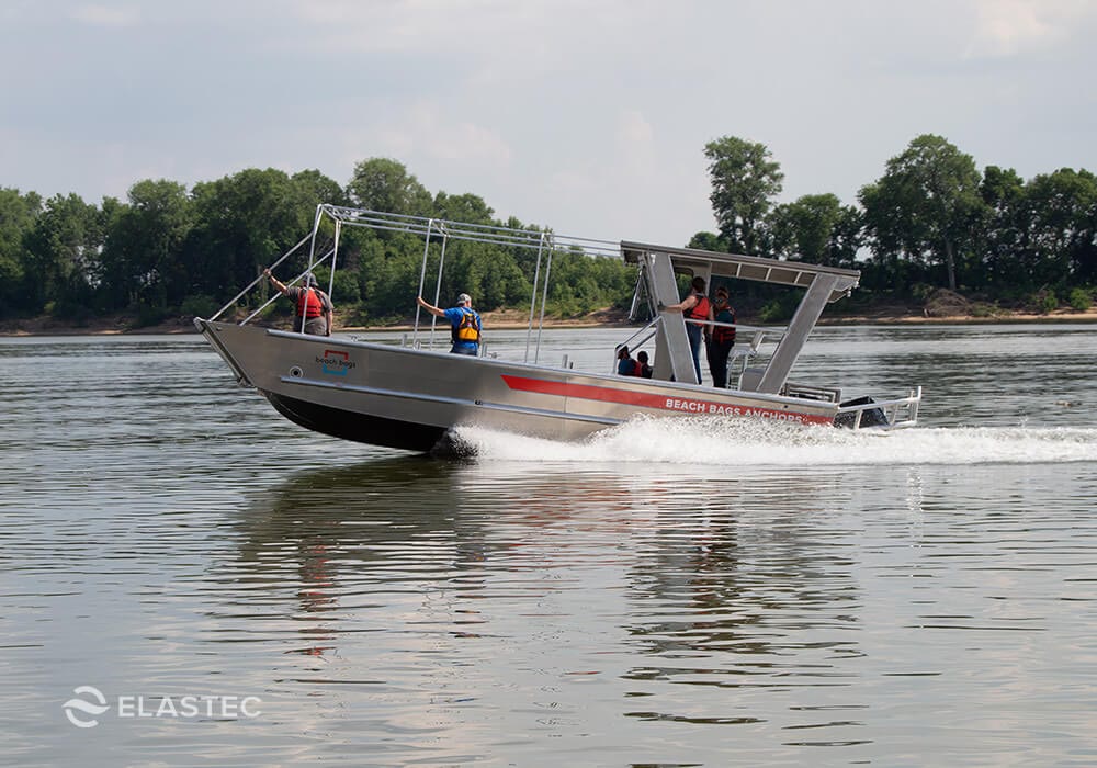 Elastec workboat with full cabin