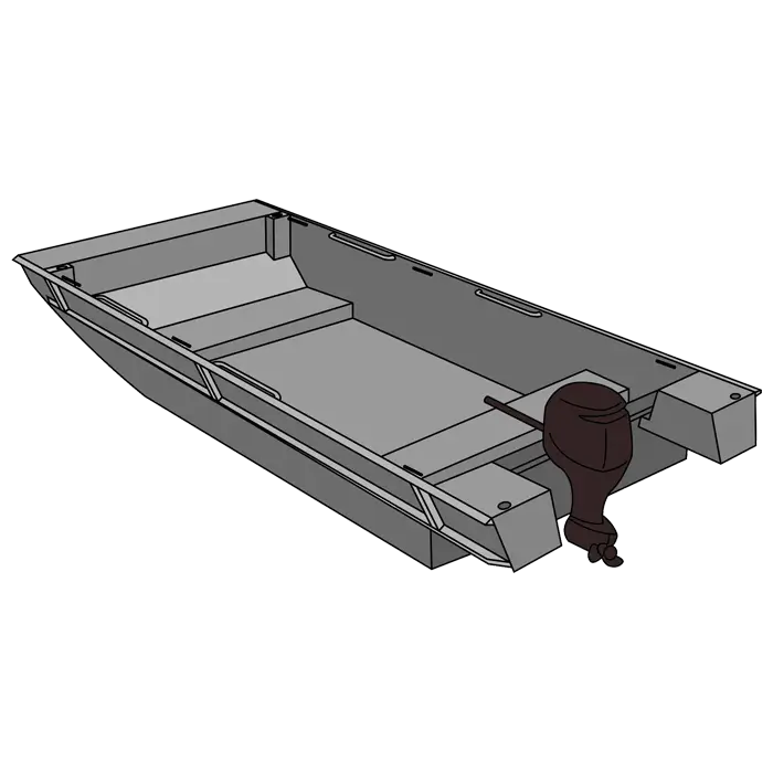 Inlander work boat with bench seat