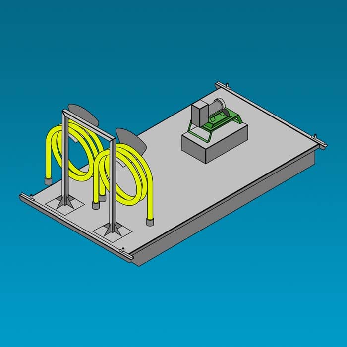 Pumpout boat pod